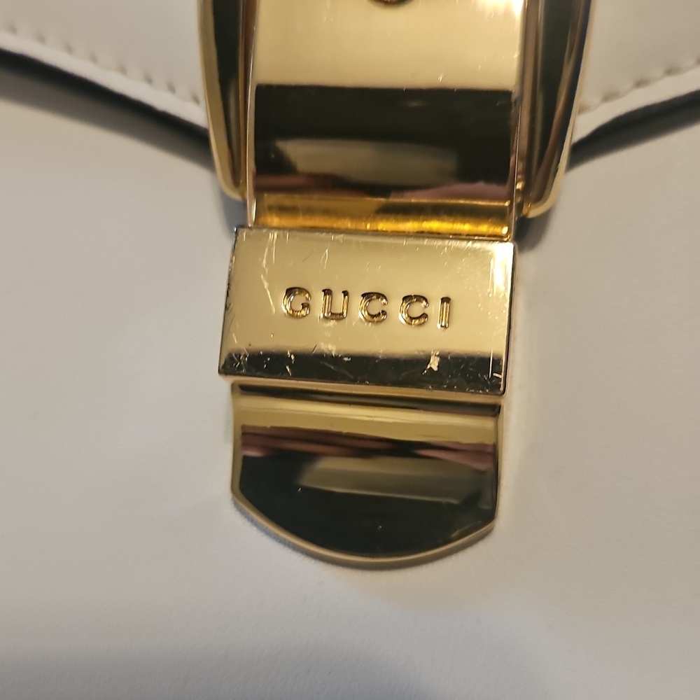 Gucci White and Black Crossbody Bag with Sleek Design, with 3 types of Dif strap - Picture 7 of 11
